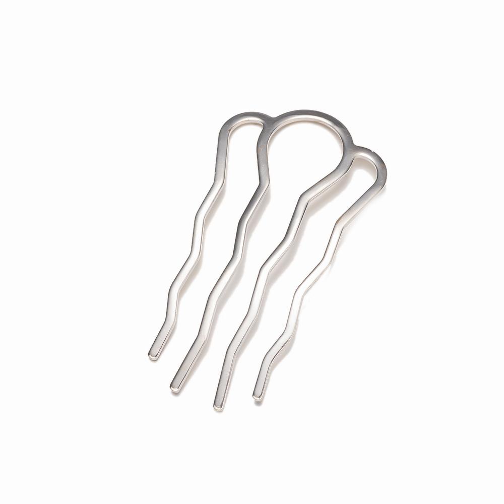 

5 шт. U-образная вилка для волос, заколка-палочка, боковой гребень, 4 зубца, шпильки для пучка, заколка для волос для женщин, инструмент для укладки волос, аксессуары для изготовления украшений 49x87mm