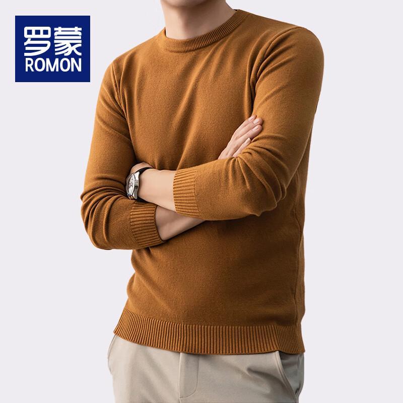 ROMON Men's Thickened Warm Knit Pullover Sweater