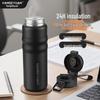 KANGZYUAN 316 Stainless Steel Insulated Dual-Drink Sports Water Bottle