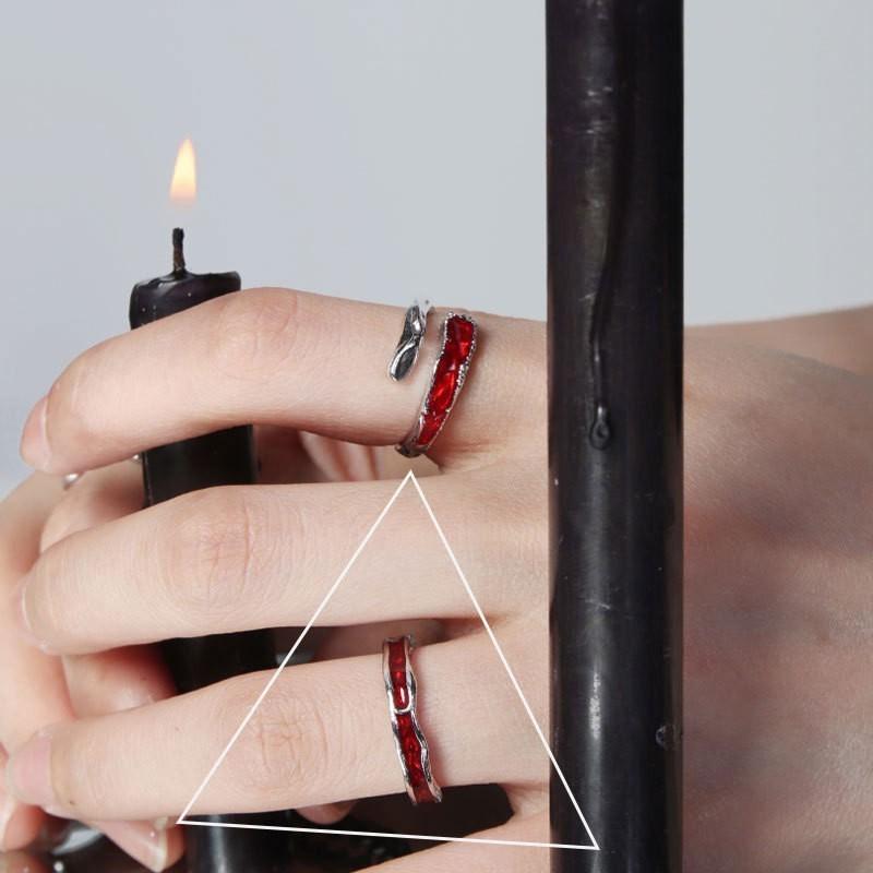 Stylish Ins Inspired Adjustable Ring With Unique Geometry And Dazzling Zirconia Detail