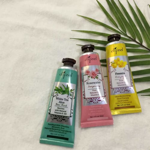 Difeel Happy Set 34 Natural Hand Cream 40g x 3 pieces Aloe, Argan, Jojoba New York