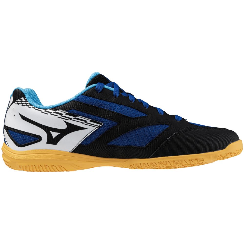 Mizuno Crossmatch Sword 2 Table Tennis Shoes, Beginner/Entry Model, Club/Indoor, Black/White/Blue, Size 22.5 cm, 2E