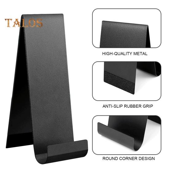 4 Pcs Metal Brochure Holder Table Countertop Flyer Brochure Display Stand Vertical Literature Organizer for Booklets Pamphlet Magazine Menu Journals