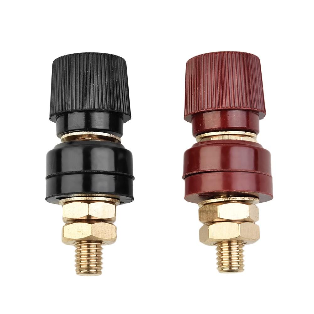 1 Black + 1 Red Power Terminal Block 8mm Pure Copper Post Terminal-Flexible