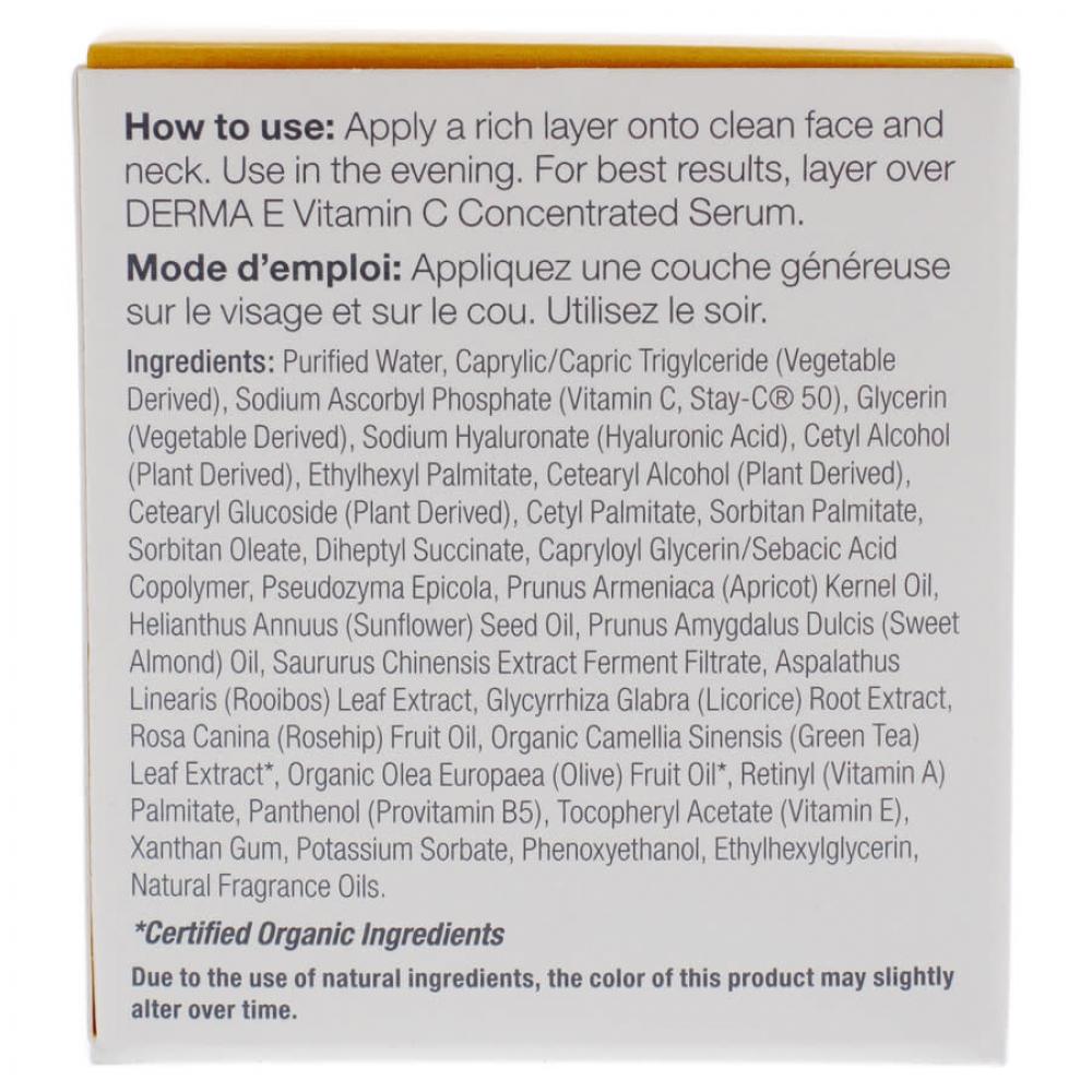 DErma E Vitamin C intEnsE Nachtcreme Von DErma E Für unisEx 2 Unzen Creme 030985003703