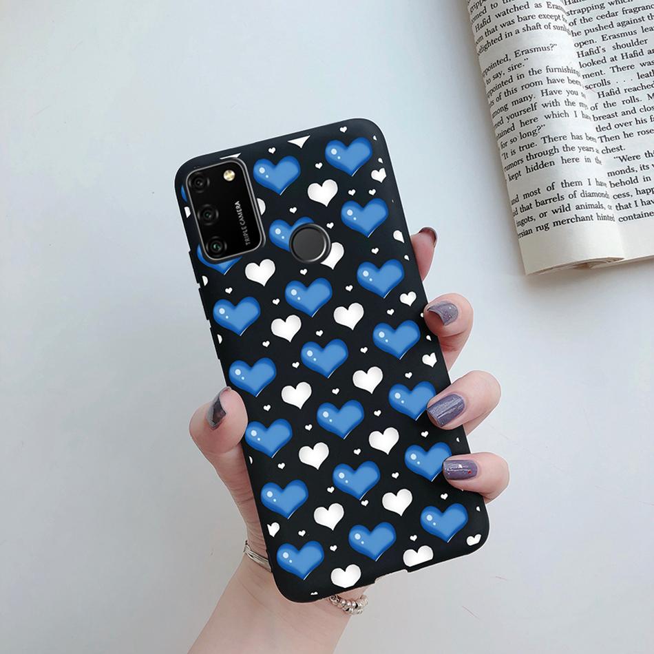 For Huawei Honor 9A Case 2020 Silicon Cover Soft Bumper Coque For Huawei Honor 9A Phone Cases MOA-LX9N Honor9A Love Heart Funda