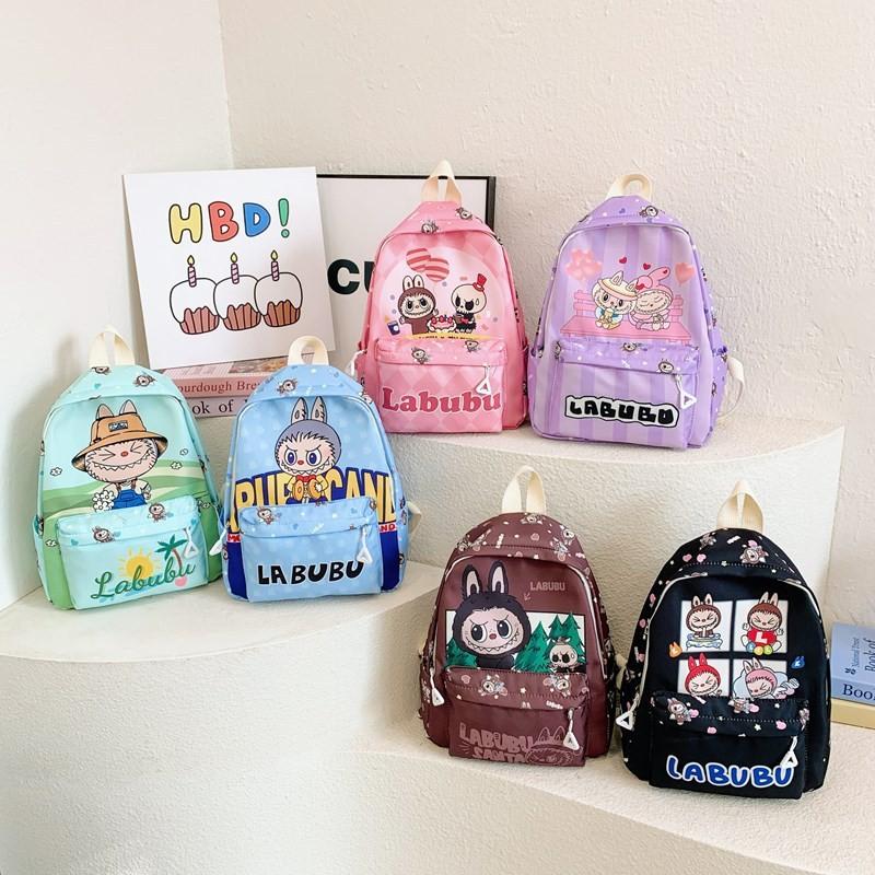 Cute Nylon Colorful Backpack For Kids With Air Cushion Straps Ideal For School Use