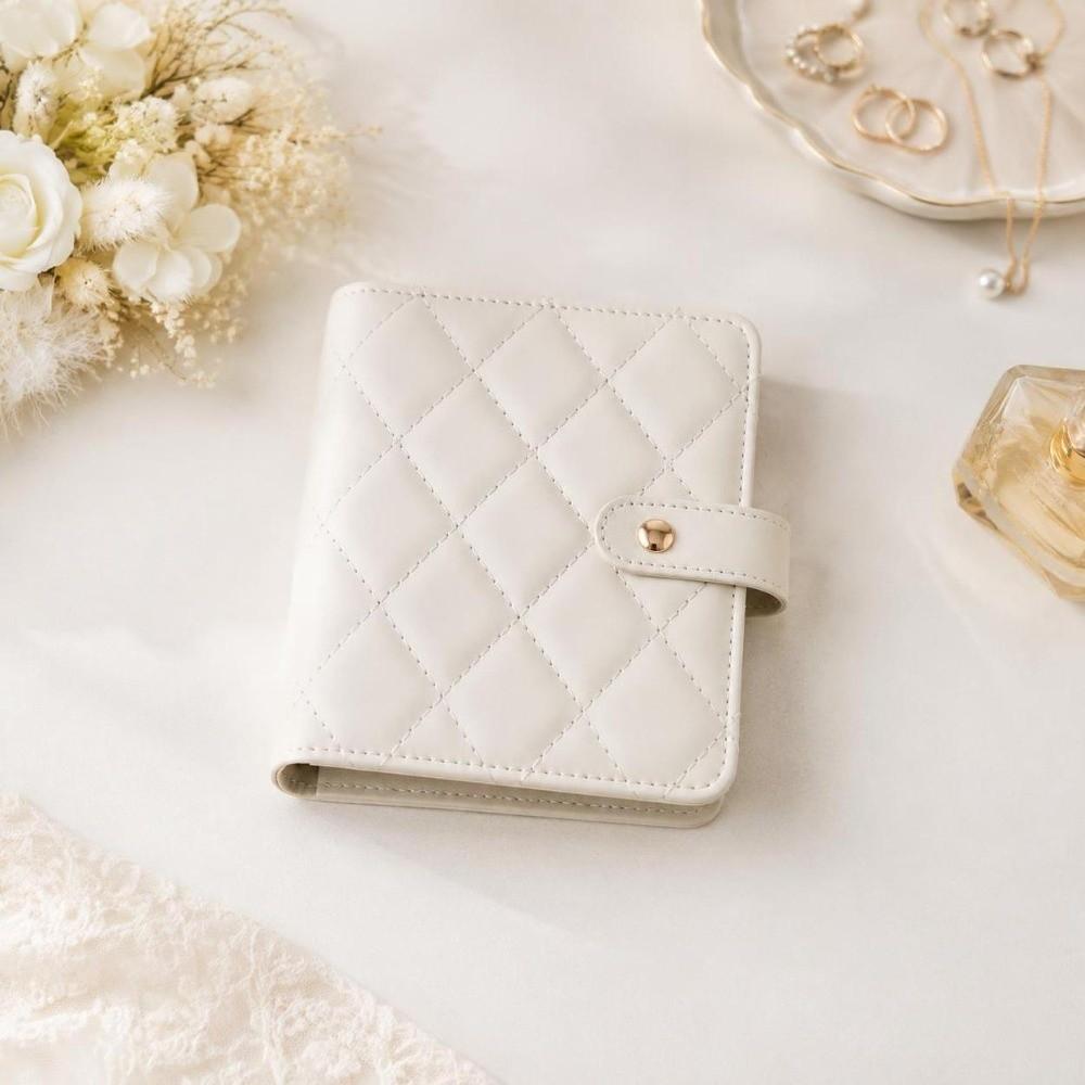 Clear Pockets Necklace Binder Storage Book PU Leather Jewelry Packaging Box Storage Bag For Women