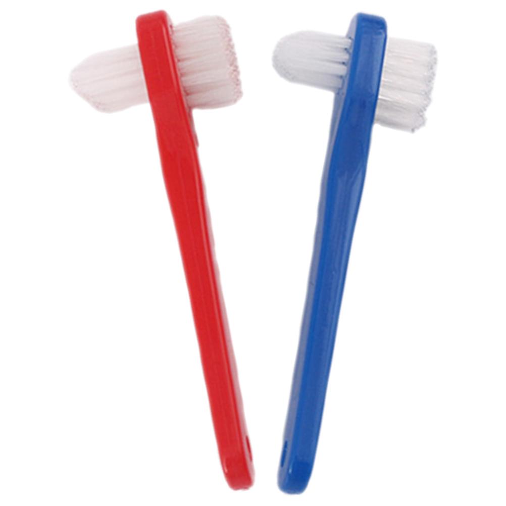 2 Pcs False Toothbrush Bulk Teeth Care Accessory Denture Dental Pp Toothbrushes for Braces Clean Tool