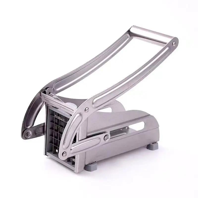 Manual Potato Cutter Convenient Multi-function French Fries Stainless Steel Potato Vegetable Slicer Shredder Dicer for Kitchen