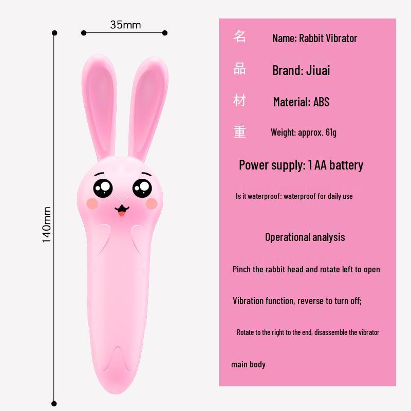 Long Love Mini Rabbit Vibrator Massager for Women
