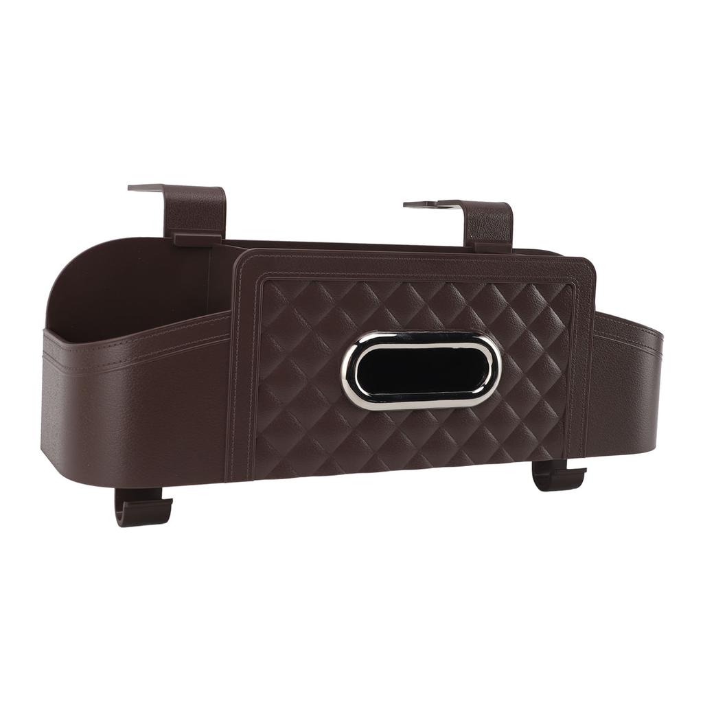 Auto Rücksitz Organizer Kunststoff Multifunktionale Aufbewahrungsbox Kopfstütze Taschentuchbox Abdeckung mit Becher