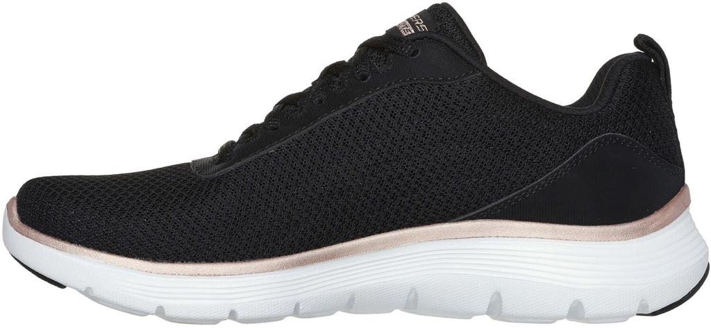 Кроссовки Skechers Flex Appeal черные Mesh Rose Gold Trim