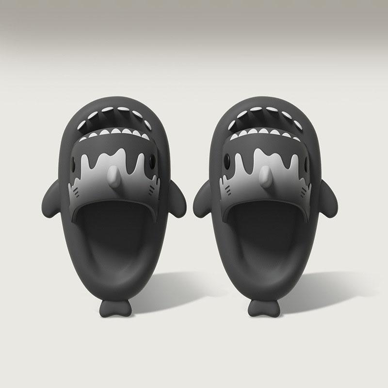 Fashion 2024 Ice Cream Shark Slippers Women's Cute Summer Girl's Indoor Household Anti Slip Couple Slippers Men's Summer Slippers