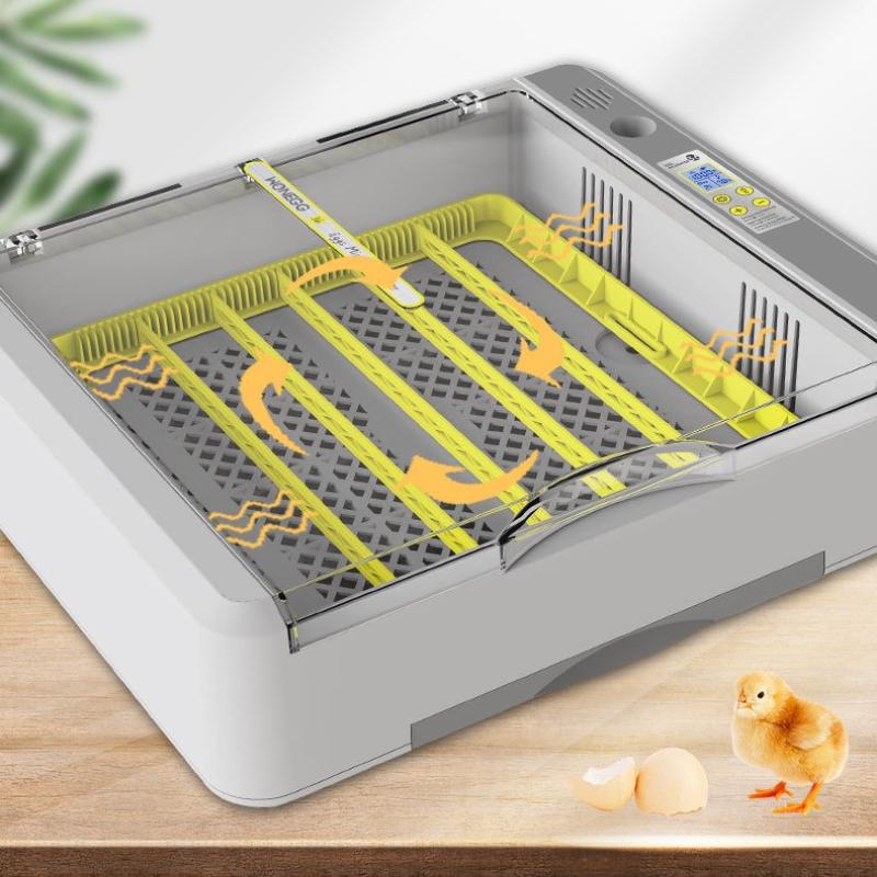 Smart Chicken Incubator Full Digital Control Hatching for Quail Eggs Compact Poultry Breeding Equipment Home Incubation System
