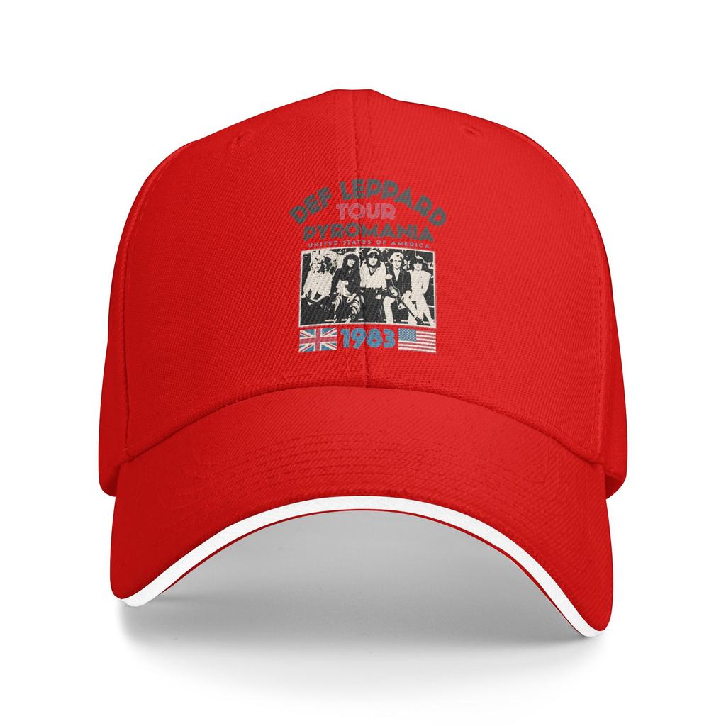 Def Leppard Rock Band  Baseball Cap  Outdoor Gym SunProof Hip Hop Hats Men Women Fashion Custom Logo Baseball Caps