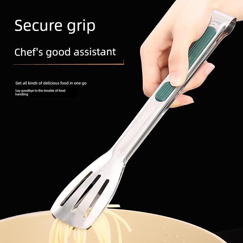 Baijie 304 Stainless Steel Tongs Kitchen Food Tongs Barbecue Tongs Steak Tongs Food Tongs Grilling Tongs Food