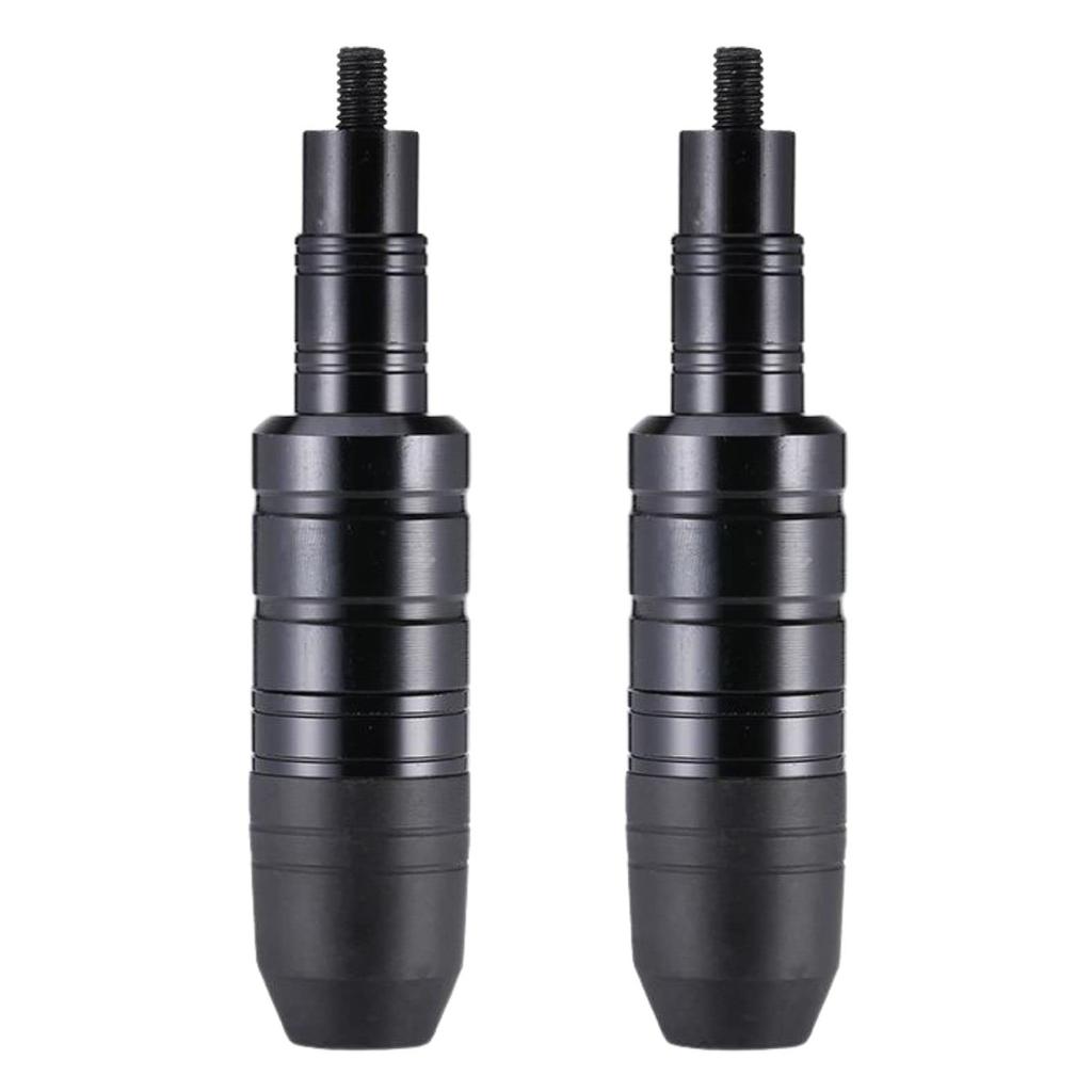 [Teagle Blanc] Engine Guard Muffler Guard Slider Protector Bike Crash Frame Universal Left and Right Pair Set (Black)