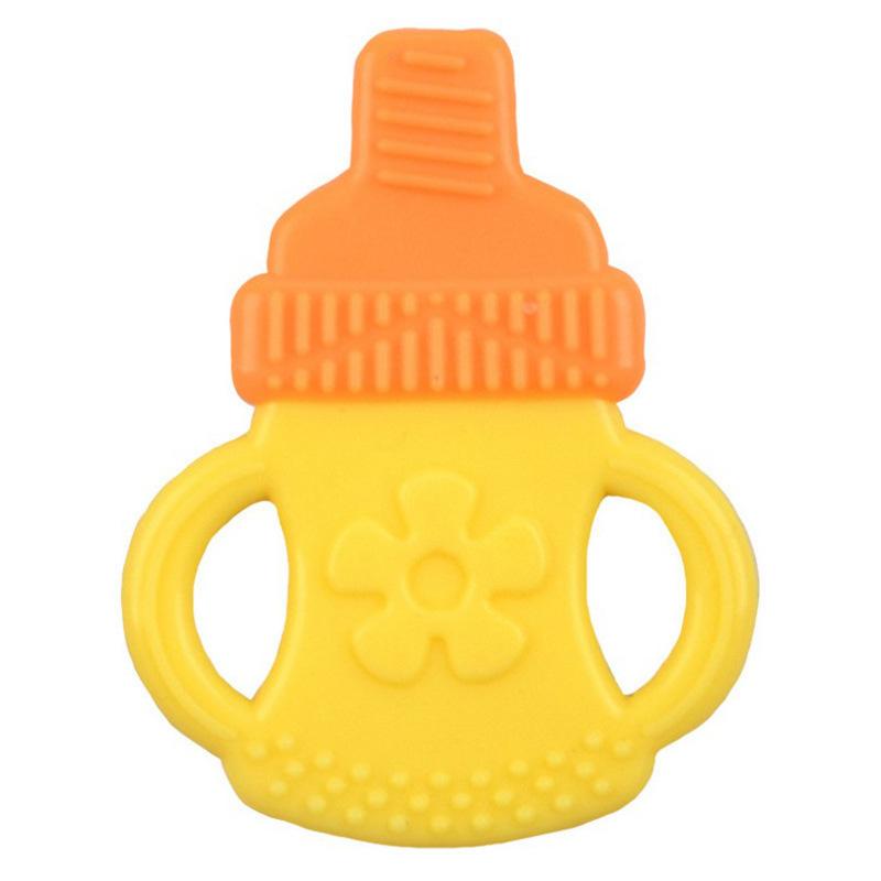 

Baby Silicone Training Toothbrush Safe Toddle Teether Chew Toys Teething Ring Gift Infant Baby Chewing