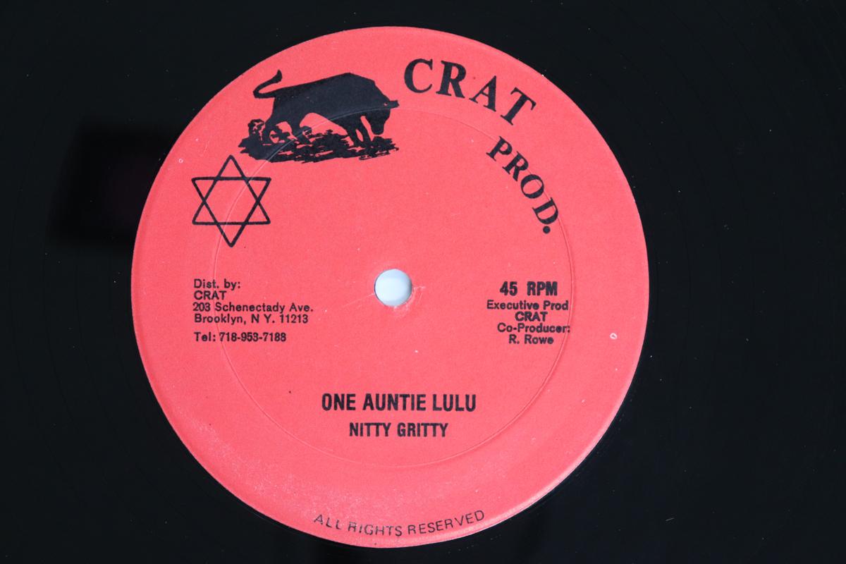 

12inch Record NITTY GRITTY One Auntie Lulu Version CRAT1011 CRAT US Reggae Ska Dub Used