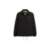 Letter Print Polo Collar Single Breasted Jacket Men Jackets Black CK508-BLK