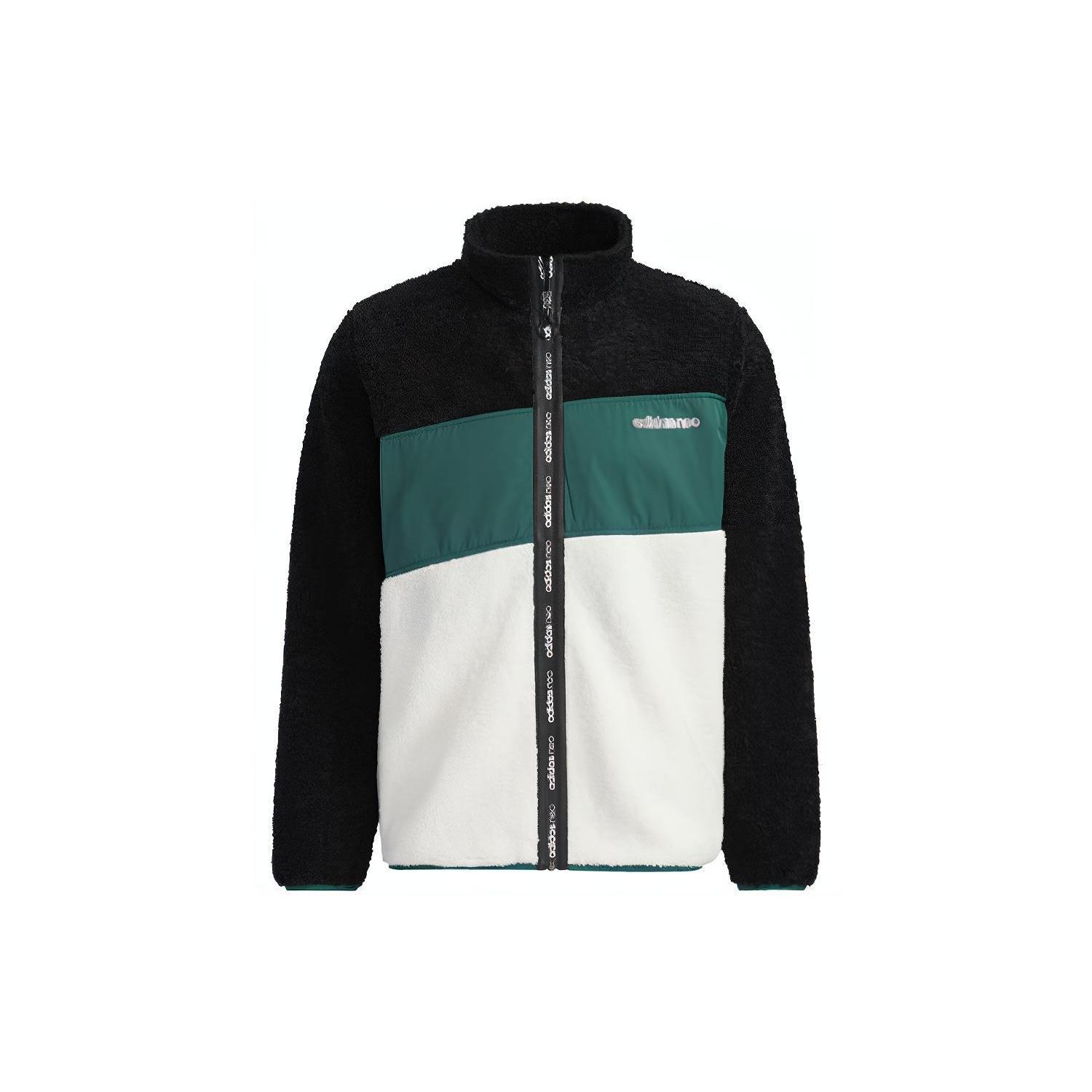 Men s adidas neo BRLV JKT Sports Zipper Jacket Black Jade White GU0840 XXL