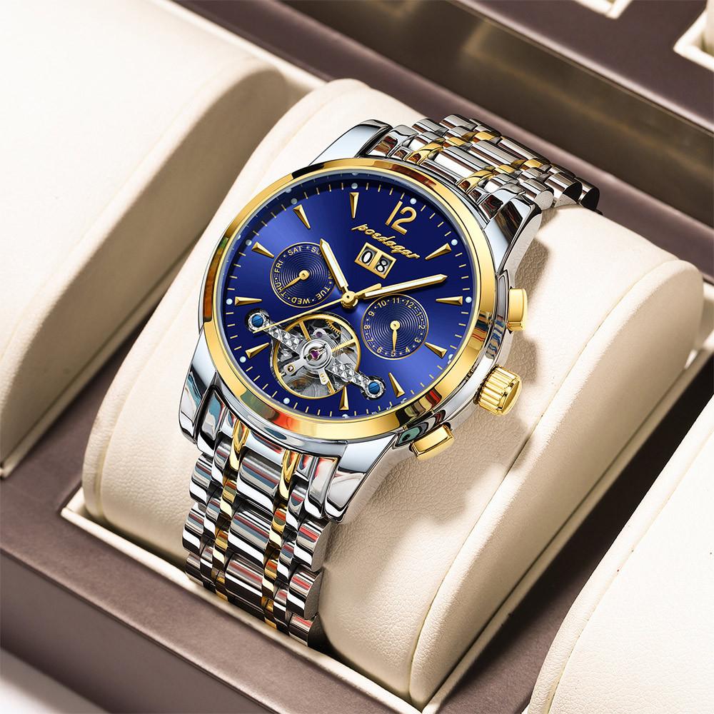 Mechanical Watch Multifunctional Men'S Watch Waterproof Luminous Watch