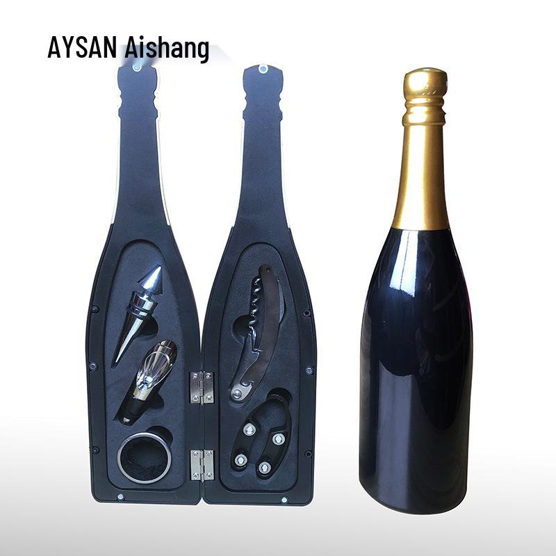 5-Piece Stainless Steel Red Wine Opener Set with Gift Box