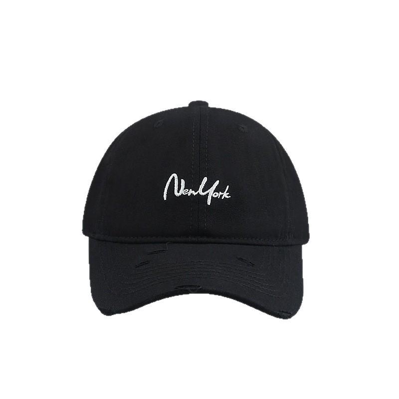 

Small Ripped Baseball Hat for Women New Style Wide Hat Covers Cheekbones and Deepens The Top of A Big Head Circumference for Men Adjustable