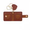 Leather Photo Album Keychain with Bag Pendant