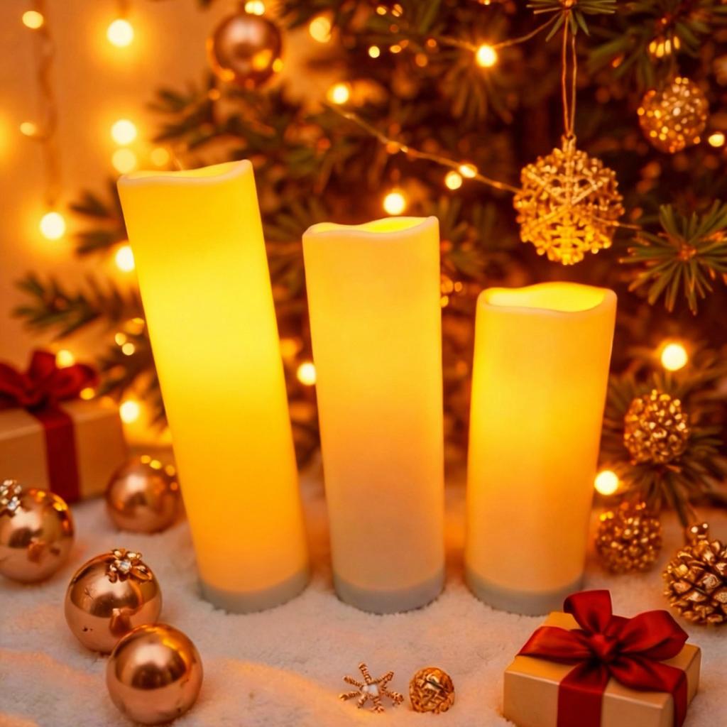 Flameless LED Candles With Remote, Outdoor Indoor Waterproof Candles Battery Operated,for Christmas Wedding Decor Birthday Party