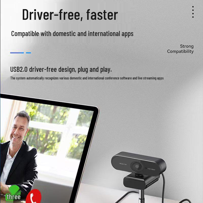 USB 1080P HD Webcam for Desktop and Laptop