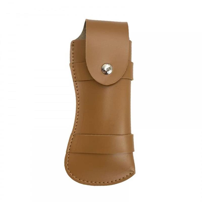 Braune Klappmesser-Scheide Werkzeug Taschenlampe Gürtelschlaufe Etui Halter Lederscheide Tasche Jagd Lager Outdoor-Nutzung Trageausrüstung