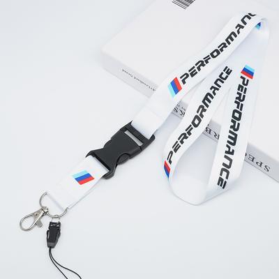 VSRF8 For Lanyard Nylon for M Performance E90 E60 E46 Car Accessories Gift Car Logo Style Keychain Work Card ID Cell Phone Keyring