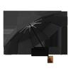 Three-fold 10-bone automatic double umbrella, solid wood handle, aluminum alloy skeleton, vinyl fabric, UV-proof sun umbrella