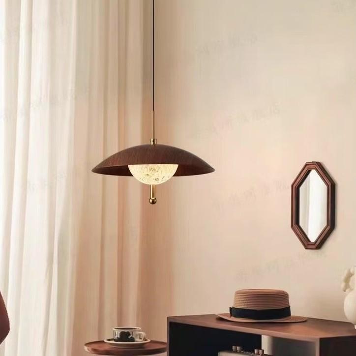 Chinese Walnut Creative Galaxy Pendant Light for Dining and Bedside