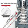 Creative No-Tie Shoelaces: Elastic Laces with Metal Buckle for Kids & Adults