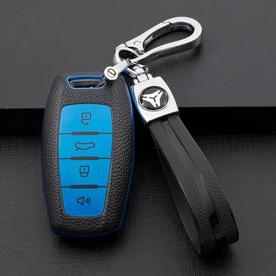 FOR Great Wall Haval Hover H1 H4 H6 H7 H8 H9 GMW Coupe TPU Leahter Car Remote 4 Button Key Cover Case Shell Bag Holder Keychain