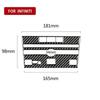 Carbon Fiber Interior CD Panel Frame Trim Cover Fits Infiniti Q50 Q60 2014-