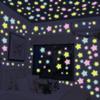 1000/50 Pezzi Stelle Fluorescenti Adesive per Soffitto Adesive Stelle Luminose 3D Camera da Letto Bambini Cielo Stellato Realistico Decorazione Murale
