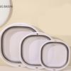 Household Foldable Wash Basin, Portable Plastic Collapsible Sink for Bathroom Dormitory, Multi-Functional Washing Bowl for Face