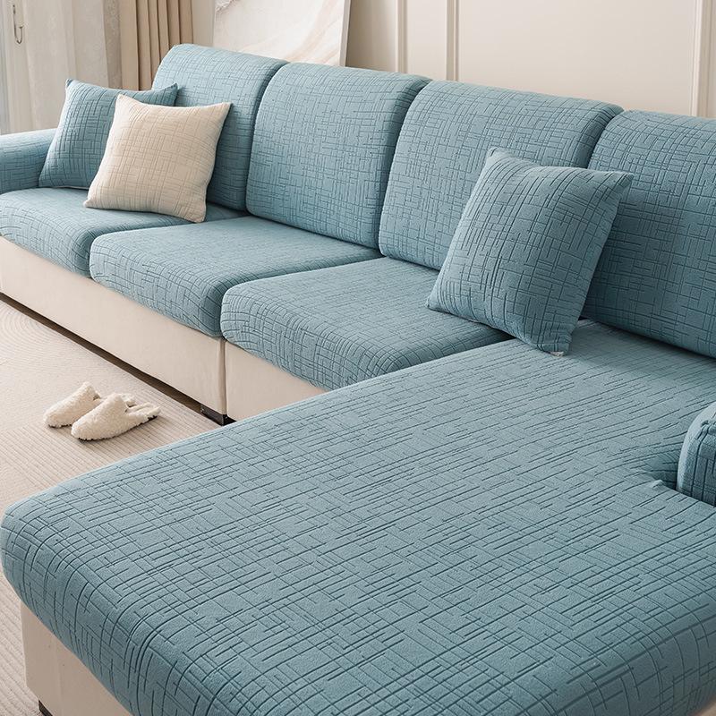 2025 Jacquard Velvet Stretch Sofa Slipcover - No Measurement Needed, Universal Fit, Fully Enclosed