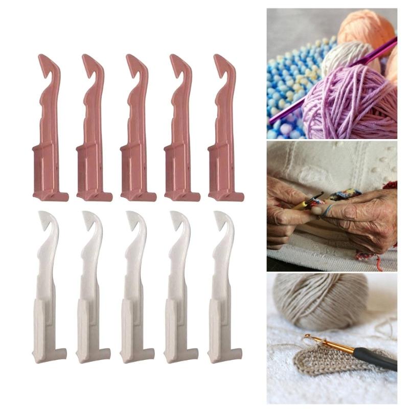 Cylinder Knitting Set Hand Operated Crochet Device Makes Uniform Stitching for Hat Scarves Home Crafting