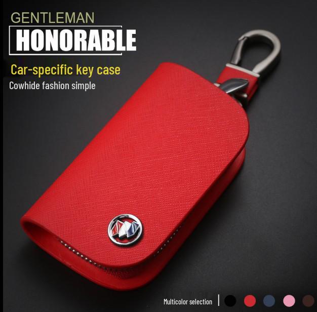 Universal Cross Pattern Car Key Bag with Zipper and Waist Hook