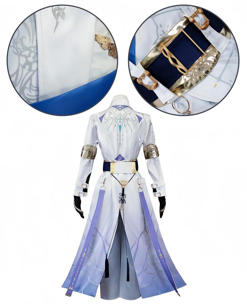 [NOKIJP] Seiya Cosplay Costume from Koi To Miku, Protagonist, Koi Miku Cosplay Combat Uniform Set with Embroidery, Popular Game Costume (Large)