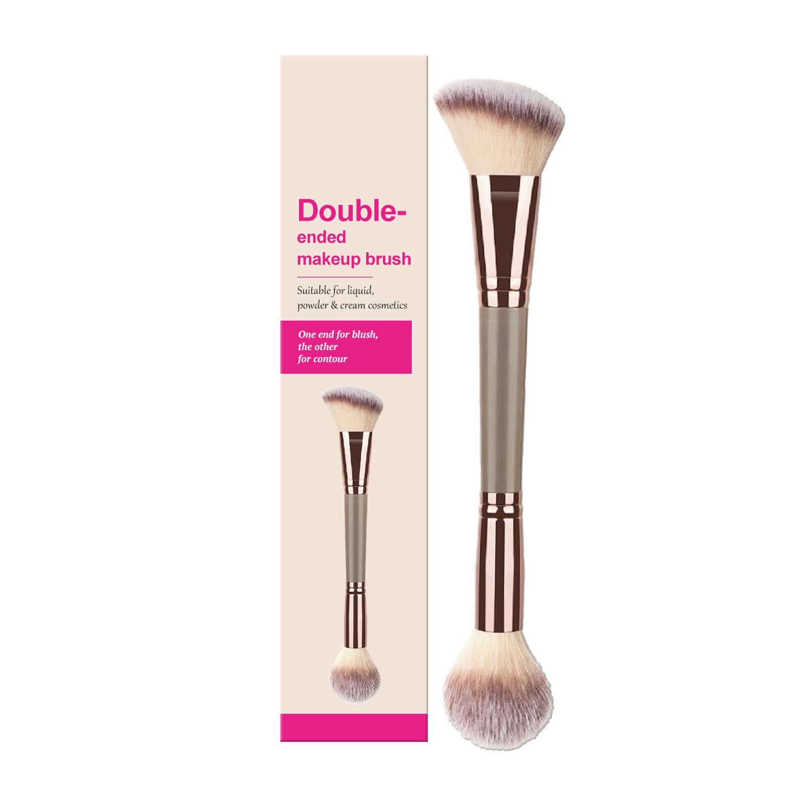 

Double-headed Makeup Brush, Big Head Foundation, Concealer Brush, Brush, Contouring Brush one size белый