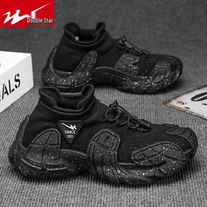 Shuangxing Men s Mesh Slip-On Casual Shoes 43 чёрный