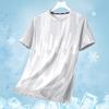 Men's Summer Casual Versatile Short Sleeve T-Shirt Trendy Breathable Ice Silk Quick Dry Sports Top Running Shirt