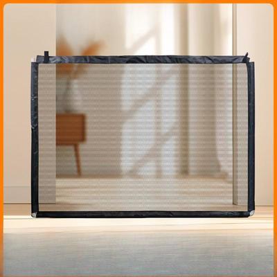 Pet Dog Isolation Net Fence, Portable Folding Dog Fence Bar Without Drilling, Safety Protection Fence