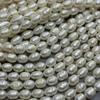 1String, White Natural Freshwater Pearls, Handmade Rice Pearl Beads for Jewelry Making DIY Crafts (Beads 7.5-8.5mm, Length 36cm)